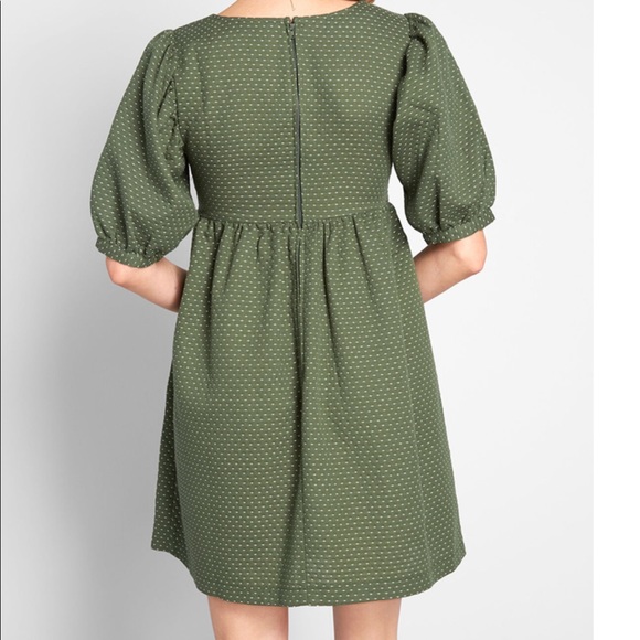 ModCloth Sunset Soiree green Dress sz10&12 D149/50 - Picture 5 of 11